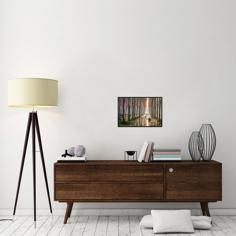 "Rains Of Spring" Framed Canvas Giclee by Raffaele Spettoli, 23x16"