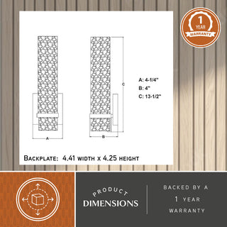 Vilo 1-Light Wall Light, Golden Brass