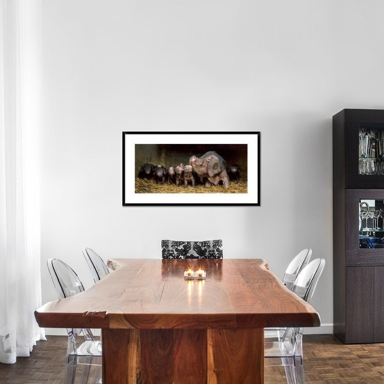 "The Wrinkled Ones" Framed Digital Print by Gert Van Den, 44x24"