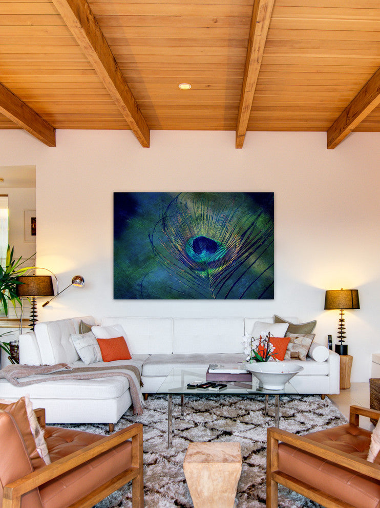 "Plume Robin Dickinson" Painting Print on Wrapped Canvas