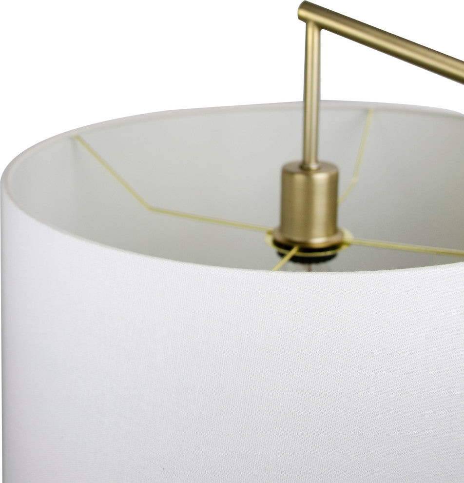 69" Plated Gold Task Floor Lamp