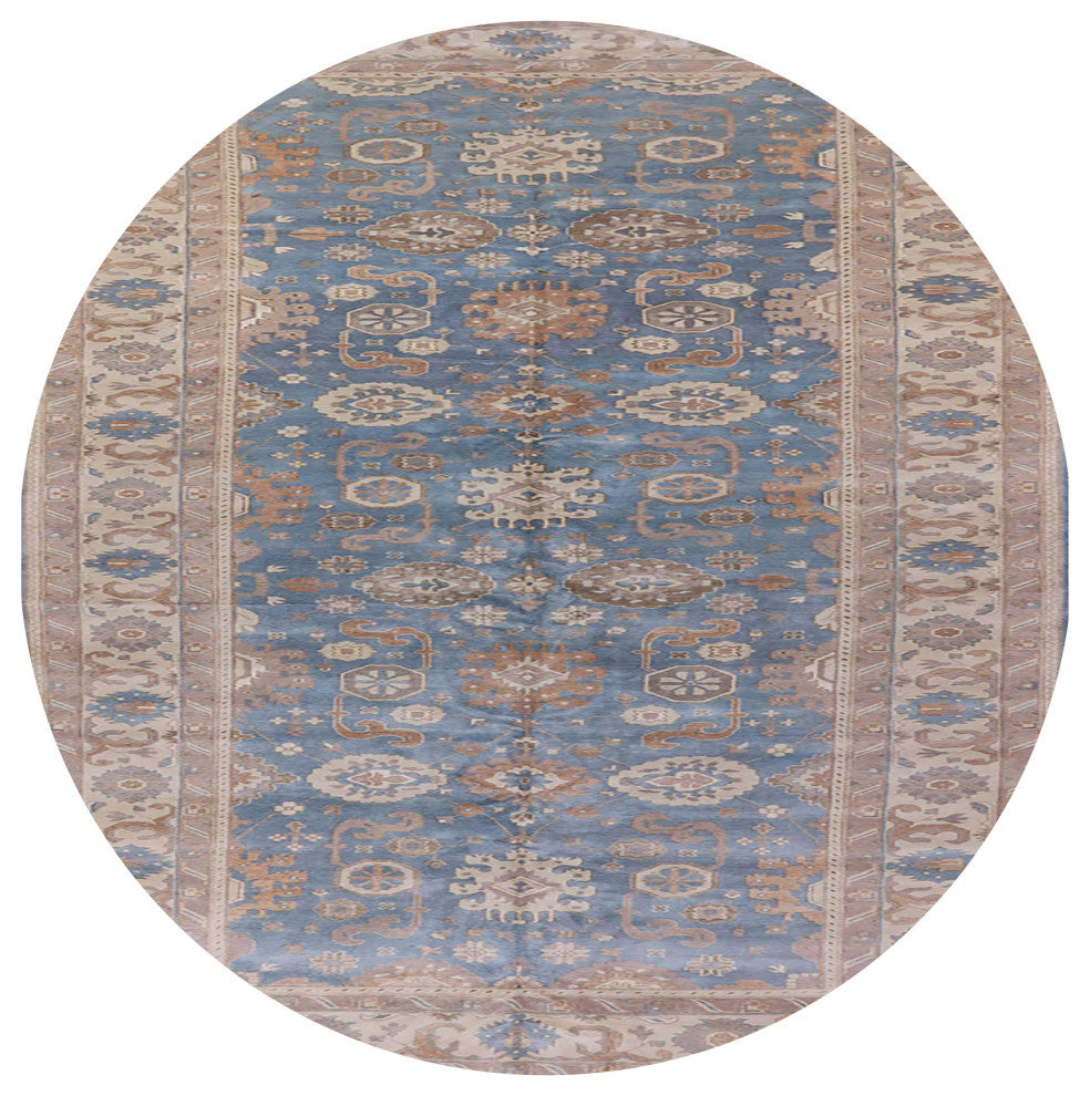 Ahgly Company Indoor Round Mid-Century Modern Area Rugs, 6' Round