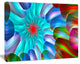 Multi Layered Fractal Spirals, Abstract Canvas Art Print, 40x30