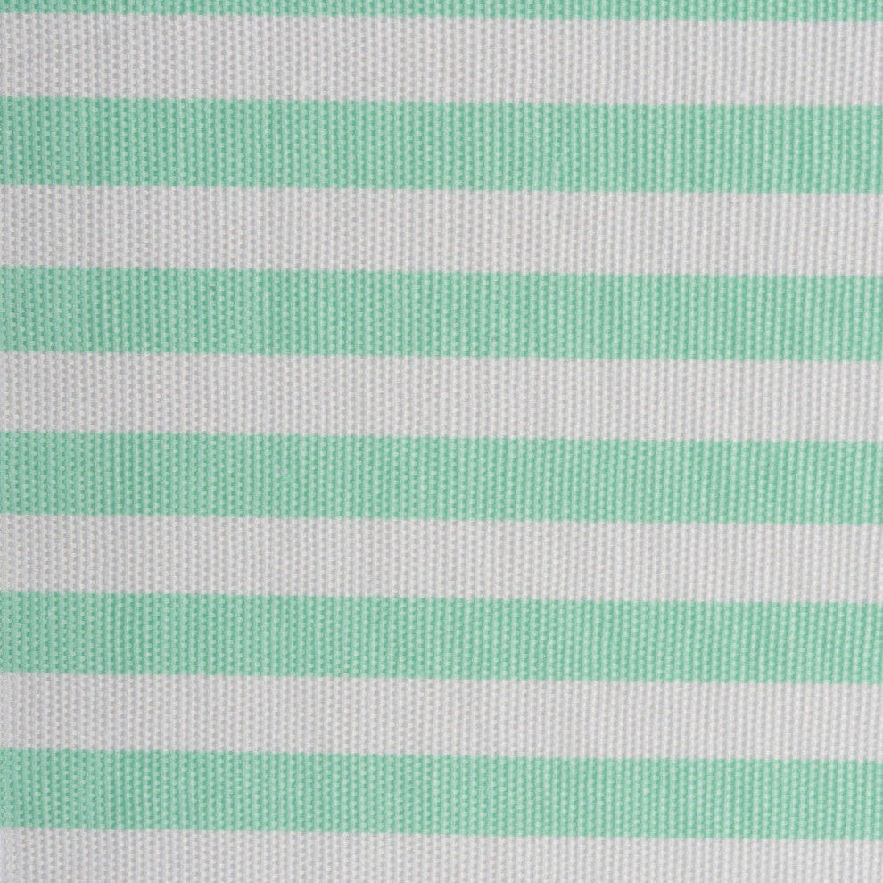 Polyester Cube Pinstripe Aqua Square 13"x13"x13"