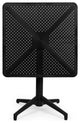 Omax Decor Flip Folding Plastic Outdoor or Indoor Bistro Dining Table 27.6 inch,