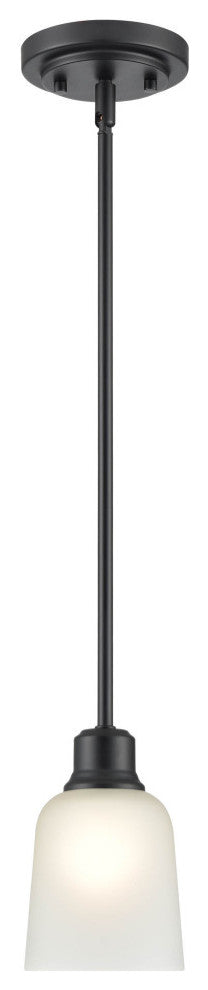 Moven Collection 1-LIght 5" Matte Black Mini-Pendant