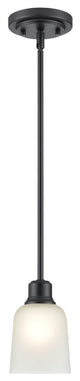 Moven Collection 1-LIght 5" Matte Black Mini-Pendant