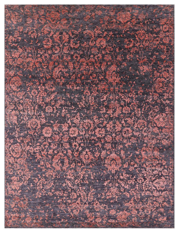 Persian Hand Knotted Wool & Silk Rug 8' 11" X 11' 11" - Q15751