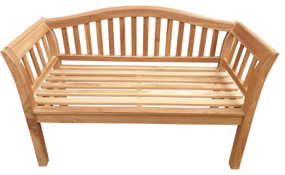 Teak Wood Oklahoma Outdoor Patio Bench, 4'