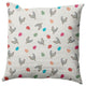 Chickens and Eggs Easter Decorative Throw Pillow, Whisper White, 26x26"