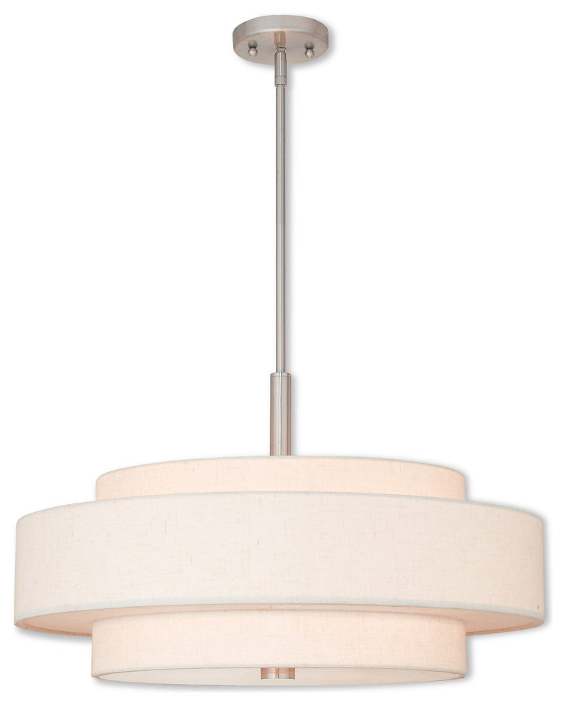 Meridian 5-Light Pendant, Brushed Nickel