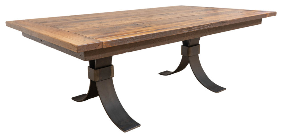 Tabernash Rectangular Barnwood Dining Table, Provincial, 48x120, 2 Breadboard Ex