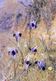Henry Roderick Newman Irises in the Garden, Gallery Wrapped Canvas, 18"x27"