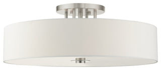 Brushed Nickel Timeless, Transitional, Versatile, Semi Flush