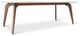 Modern Brazilian, Giane, Dining Table, Nogal Base, Off White Top