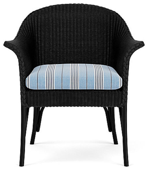 Lloyd Flanders All Seasons Lounge Chair, Ebony, Hansen Sky