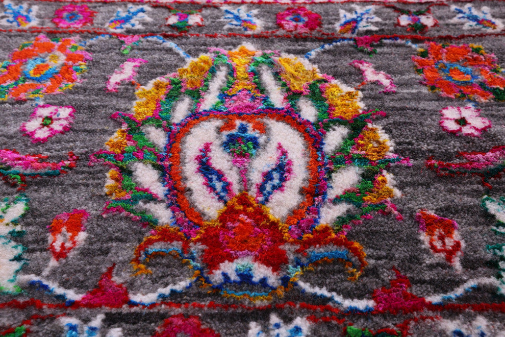8' 0" X 10' 0" Persian Wool & Silk Hand Knotted Rug - Q14923