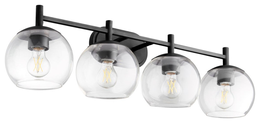 Quorum Lyon 4-Light Vanity 578-4-59, Matte Black