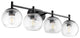 Quorum Lyon 4-Light Vanity 578-4-59, Matte Black