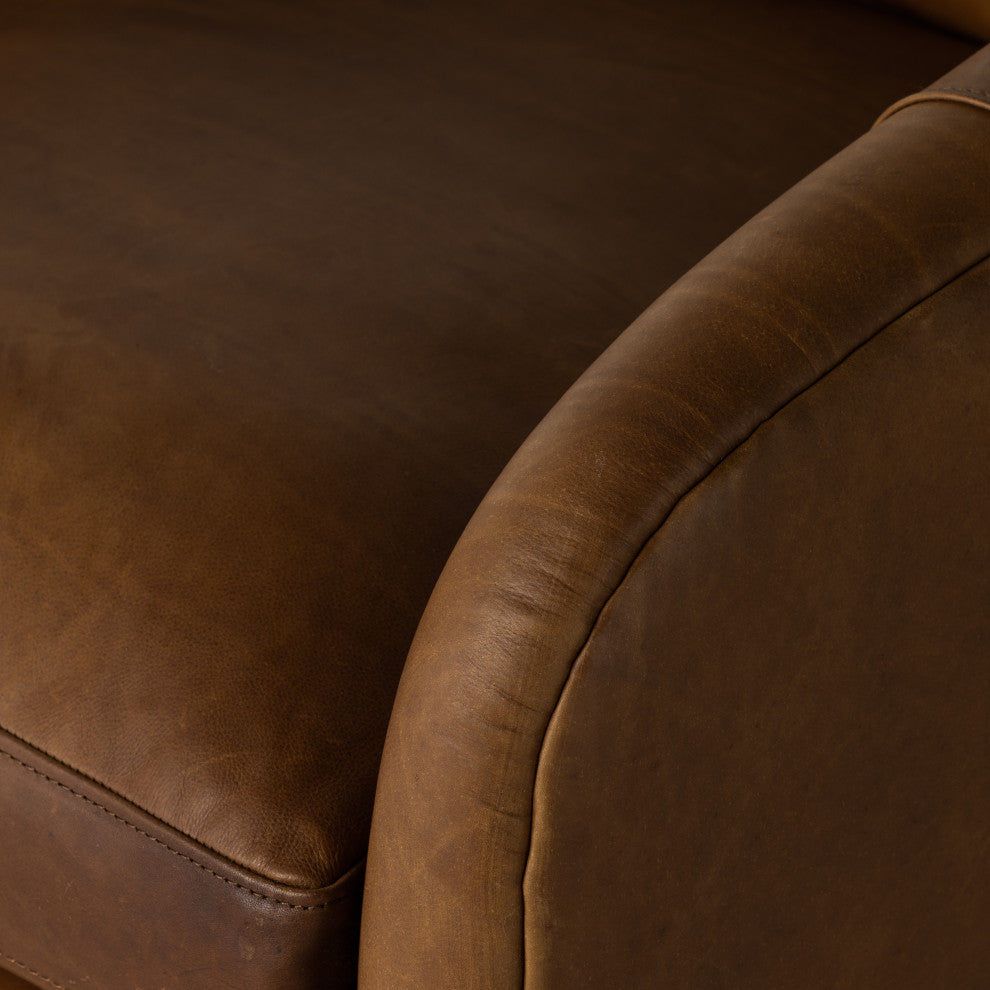 Topanga Swivel Chair-Antique Sienna