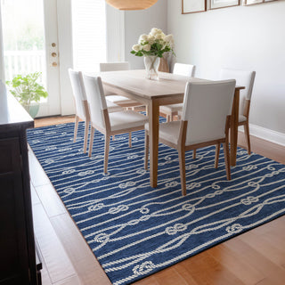 Addison Premium Washable Mayfield AMF152 Blue 10' x 14' Rug