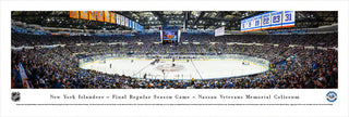 New York Islanders, Center Line, Unframed Panoramic Poster Print