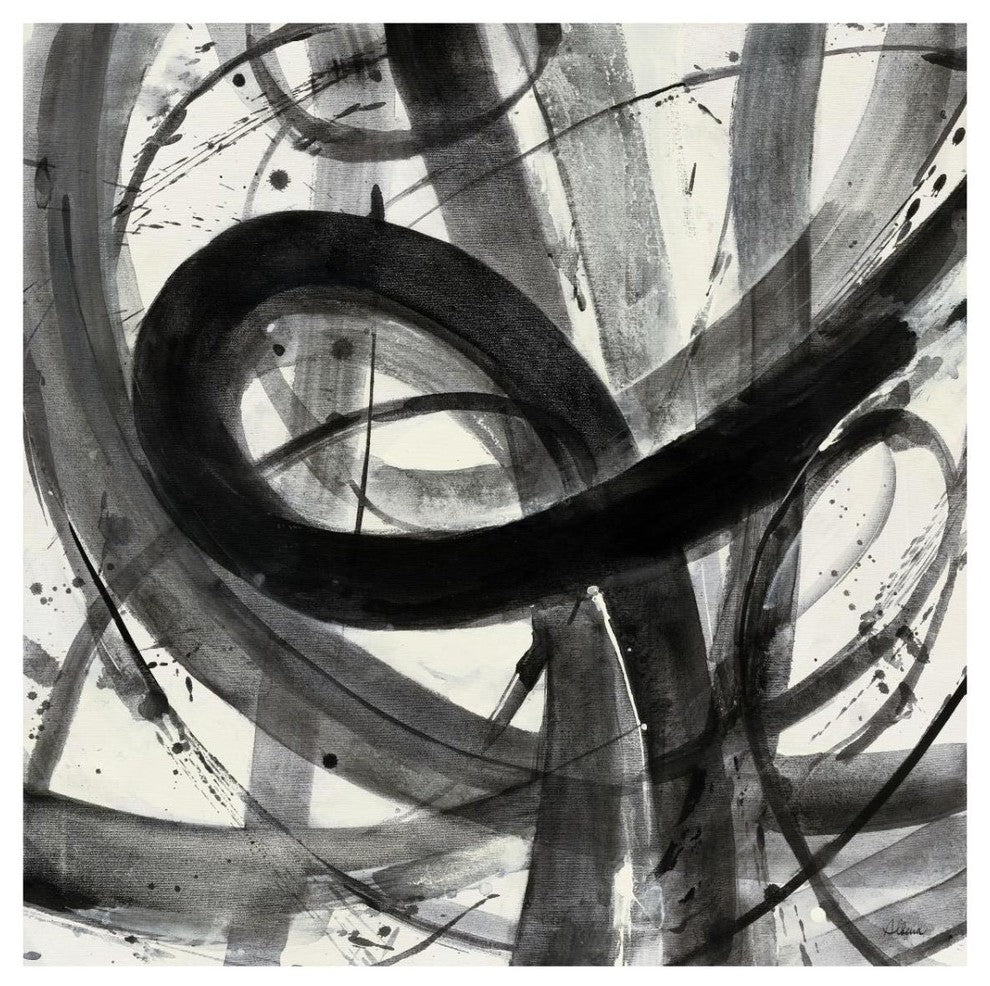 "Roller Coaster I on White" Digital Paper Print by Albena Hristova, 32"x32"