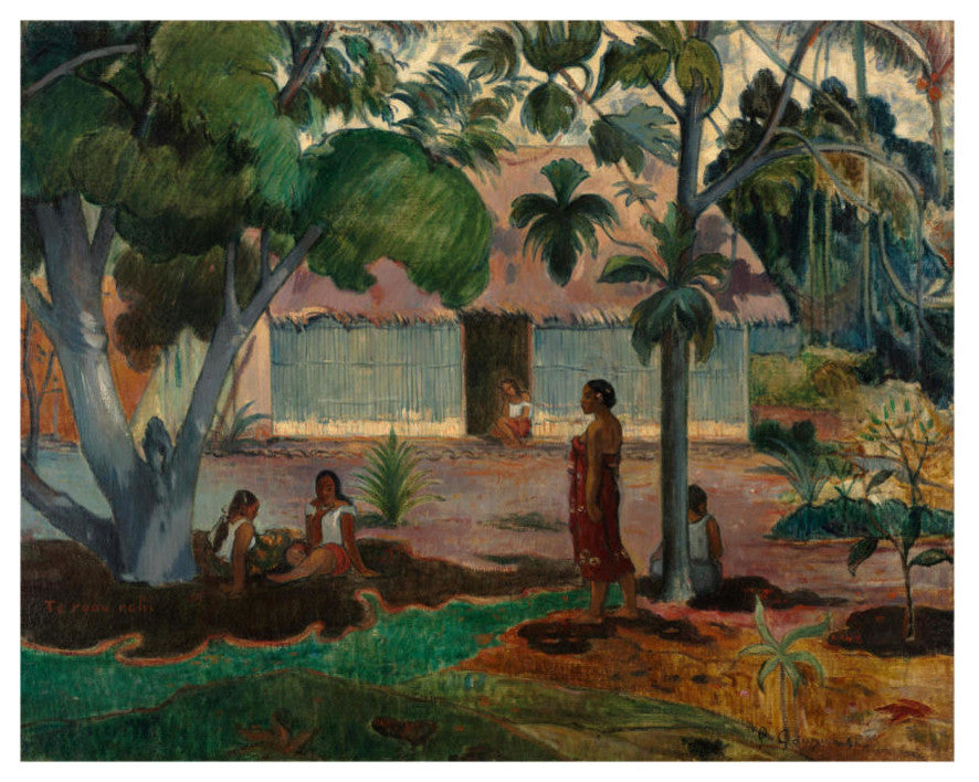 "The Large Tree, 1891" Digital Paper Print by Paul Gauguin, 24"x19"