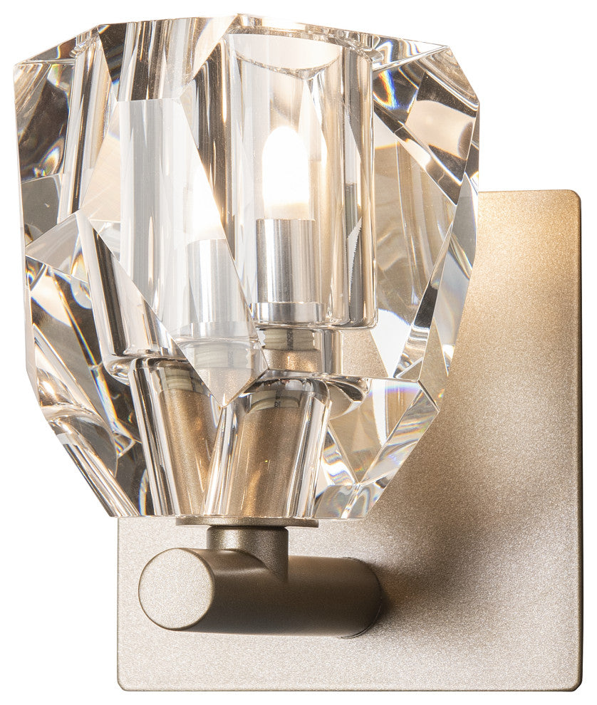 Gatsby 1-Light Bath Sconce, Soft Gold Finish, Crystal Accents