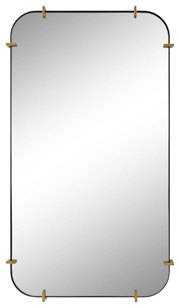 Uttermost 09888 Pali 27-1/8" W x 47-1/2" H Rectangular Framed - Black