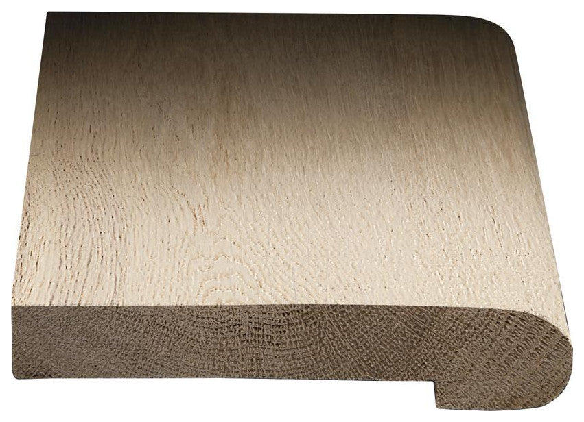 European White Oak Stair Nose, 1/2"x2-3/8"x78", Wood Molding-Crystalline