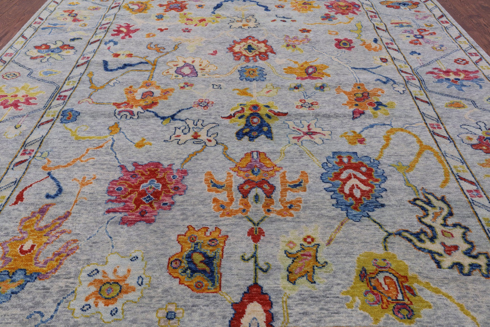 10' 3" X 13' 8" Handmade Turkish Oushak Wool Rug - Q16111