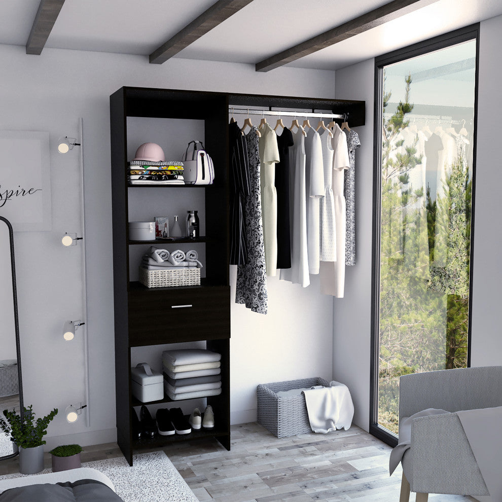 DEPOT E-SHOP: Dynamic 150 Closet System, Black