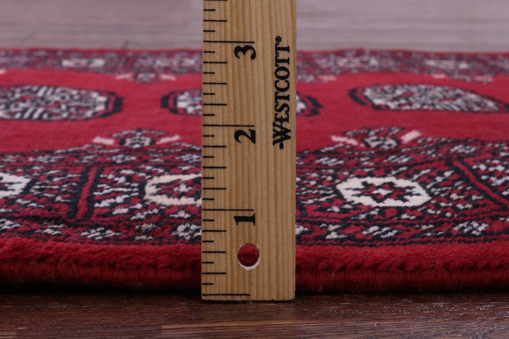 Runner Silky Bokhara Handmade Wool Rug 2' 6" X 8' 2" - Q13776