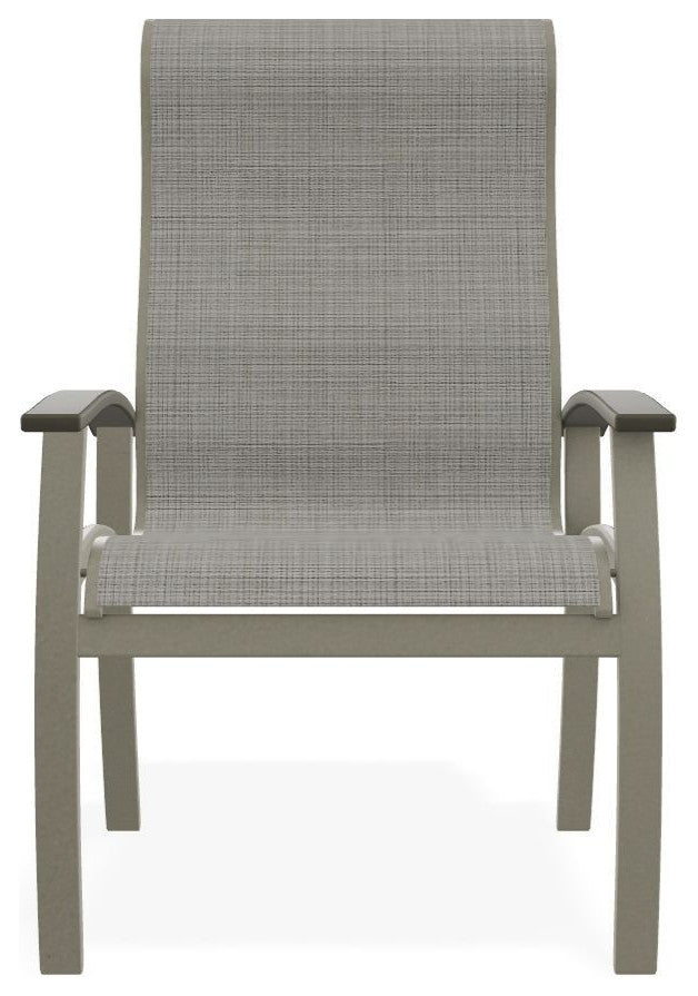 Belle Isle Sling Outdoor Dining Chair, Deacon/Storm