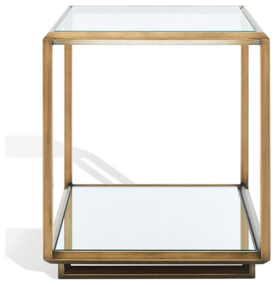 Safavieh Couture Florabella Mirrored Accent Table Bronze