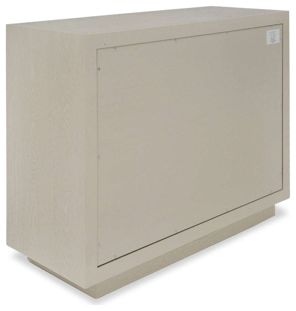 Modrest Marjorie Modern Cream and Brushed Gold Nightstand
