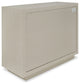 Modrest Marjorie Modern Cream and Brushed Gold Nightstand