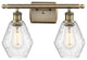 Innovations 516-2W-AB-G654-6 2-Light Bath Vanity Light, Antique Brass