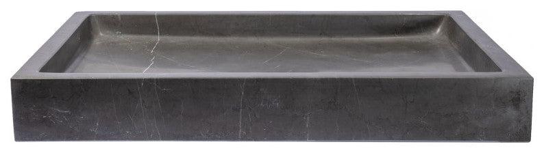 Eden Bath EB_S040PI-H Rectangular Vessel Sink - Pietra Grey Marble