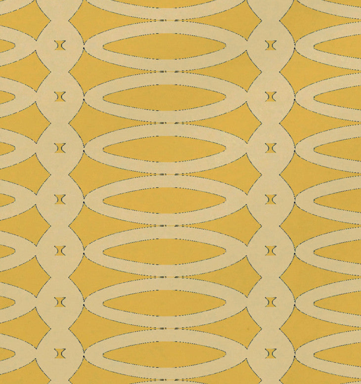 Geometric Decorative Placement, Lemon Soft Lemon, Set of 4