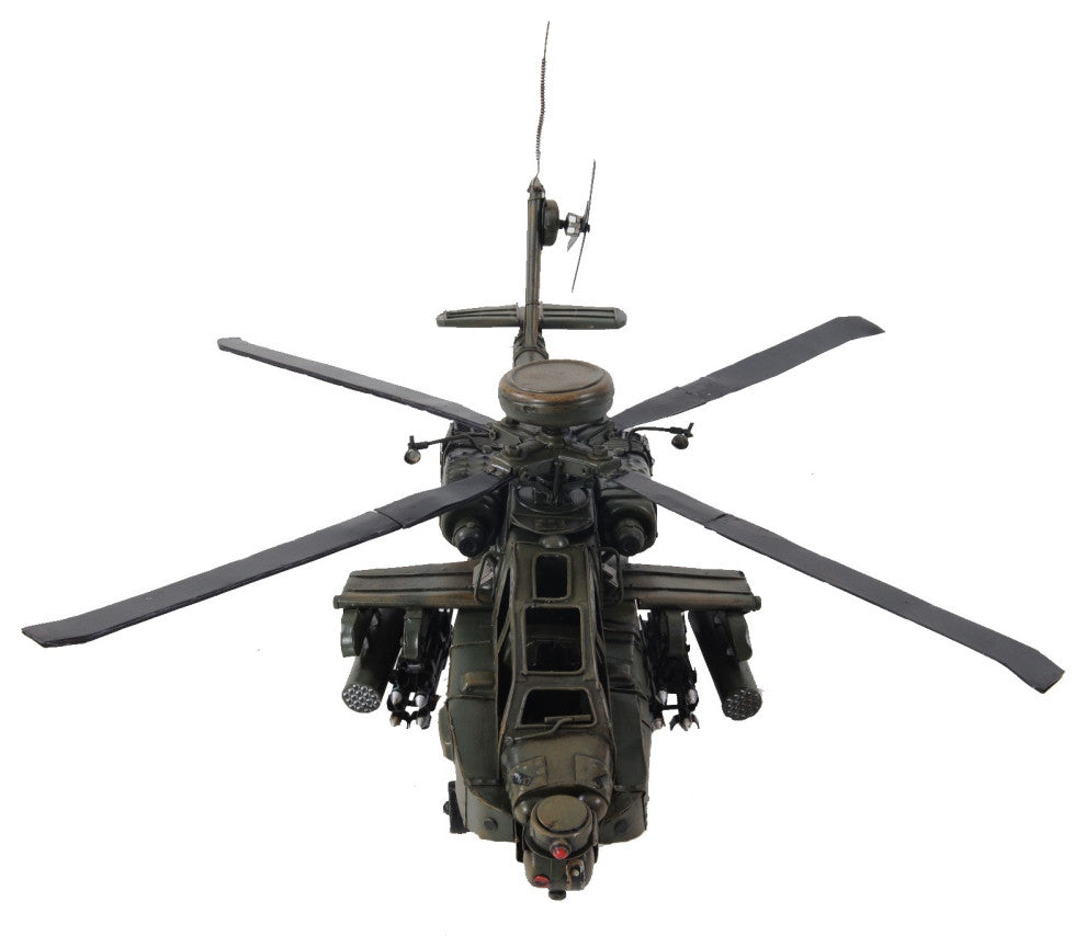 Ah-64 Apache Helicopter Sculpture
