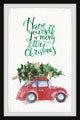 "A Merry Little Christmas" Framed Painting Print, 12x18