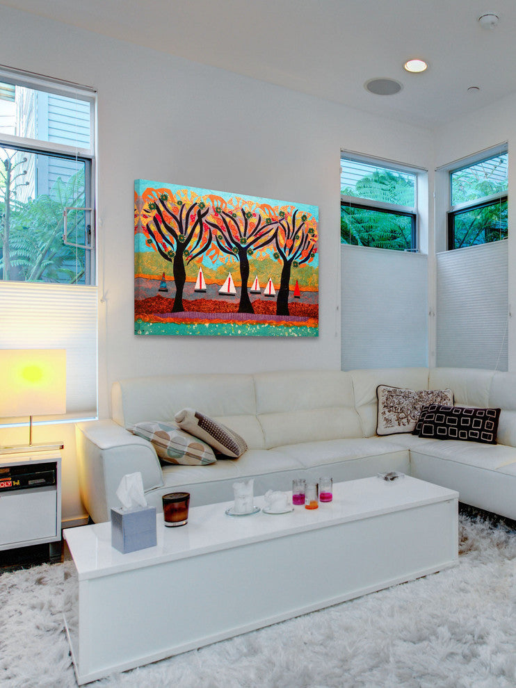 "Idyllic Series 6" Painting Print on Canvas by Lisa Mee
