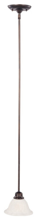 Maxim 91066 Marin 7"W 1 Light Pendant - Oil Rubbed Bronze / Marble Glass