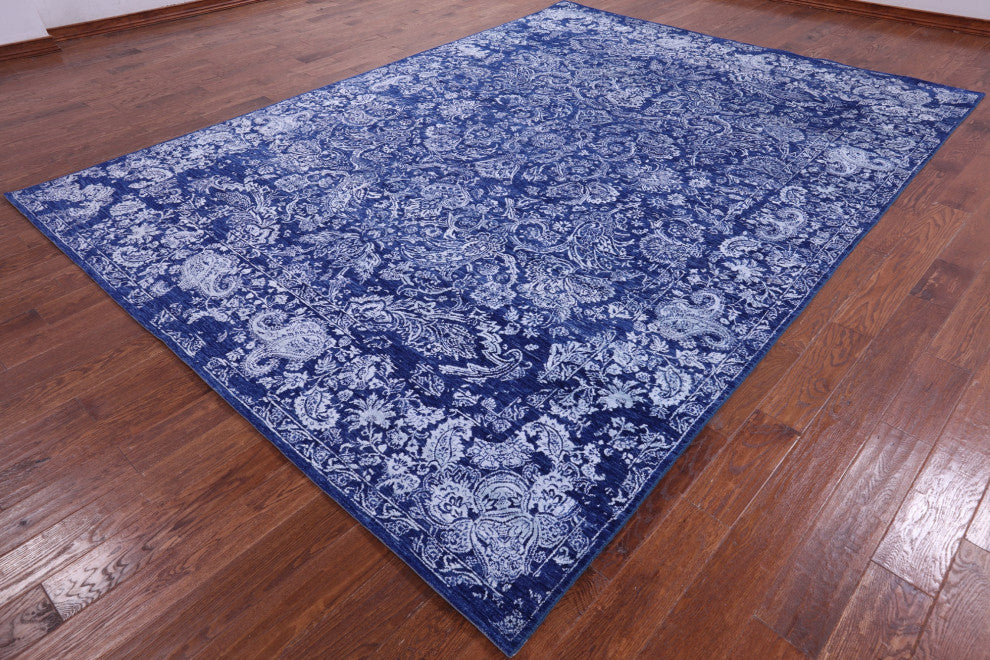 8' 10" X 12' 3" Persian Handmade Wool & Silk Rug - Q13687