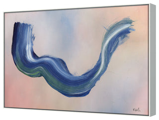 Color Flow 1 Fine Art Print, White, 50"x67"