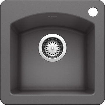 Blanco 441477 Silgranit Dual Mount Bar Sink - Cinder