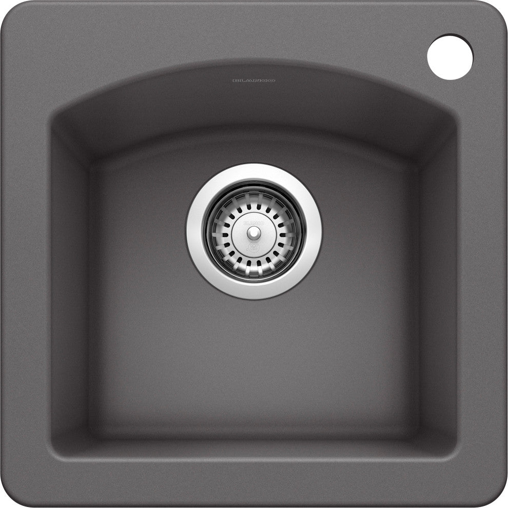 Blanco 441477 Silgranit Dual Mount Bar Sink - Cinder