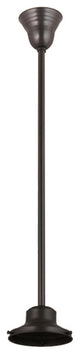 Meyda Lighting 162604 6.5"W Craftsman Brown on Brass 1 Light Pendant Hardware